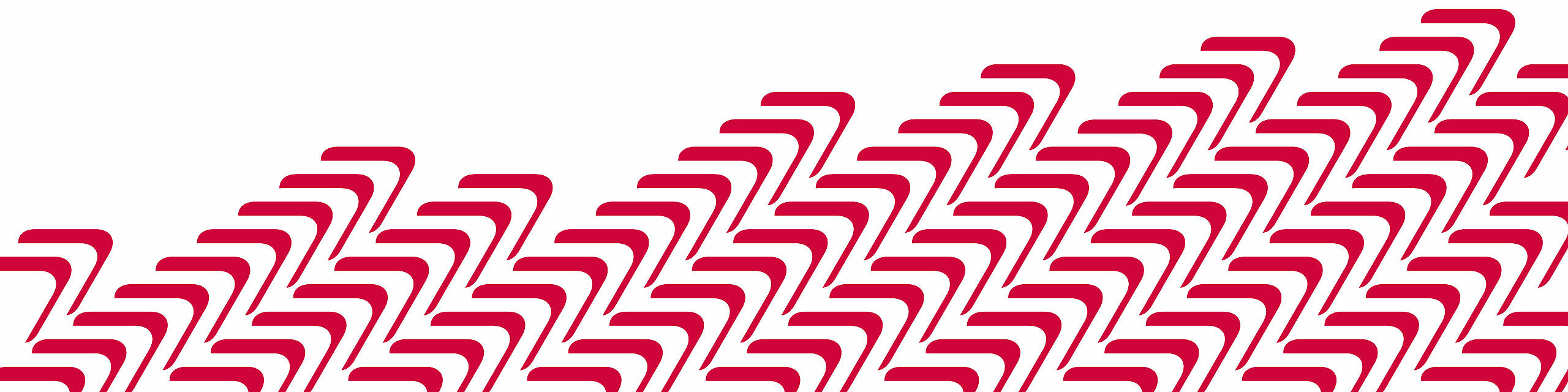 Ein Teppisch aus lauter roten Logos einer Praxisgemeinschaft