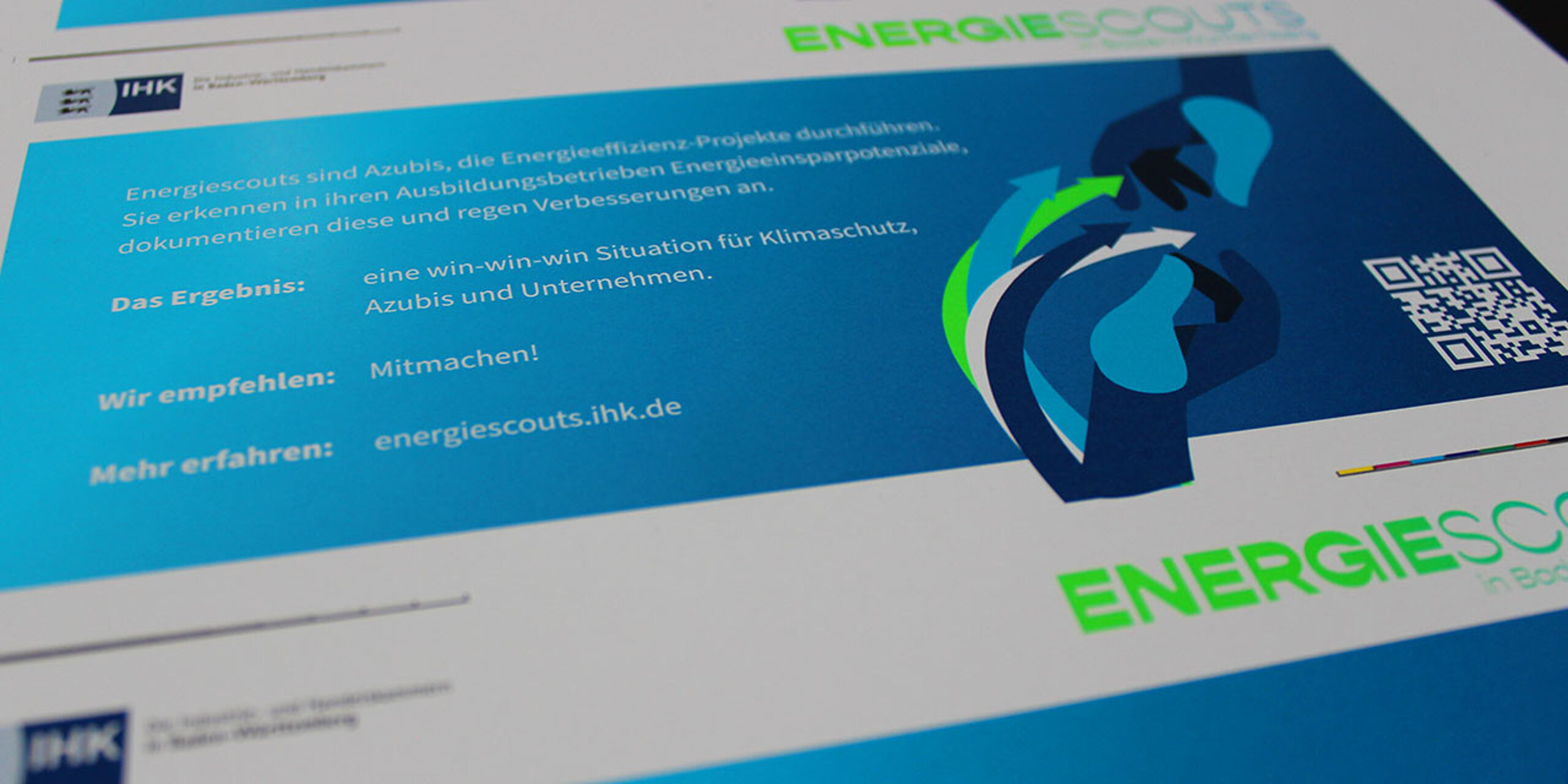 Rückseite der Energiescouts-Postkarte